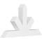 Ekena Millwork Saratoga Architectural Grade PVC Gable Bracket, 36"W x 21"H x 4"D x 4"F, 14/12 Pitch GBP036X21X0404SAR00 - alternate 1